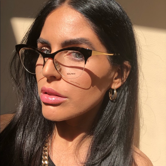 Miu Miu Accessories - MIU MIU Frameless Gold Tortoise Eyeglasses